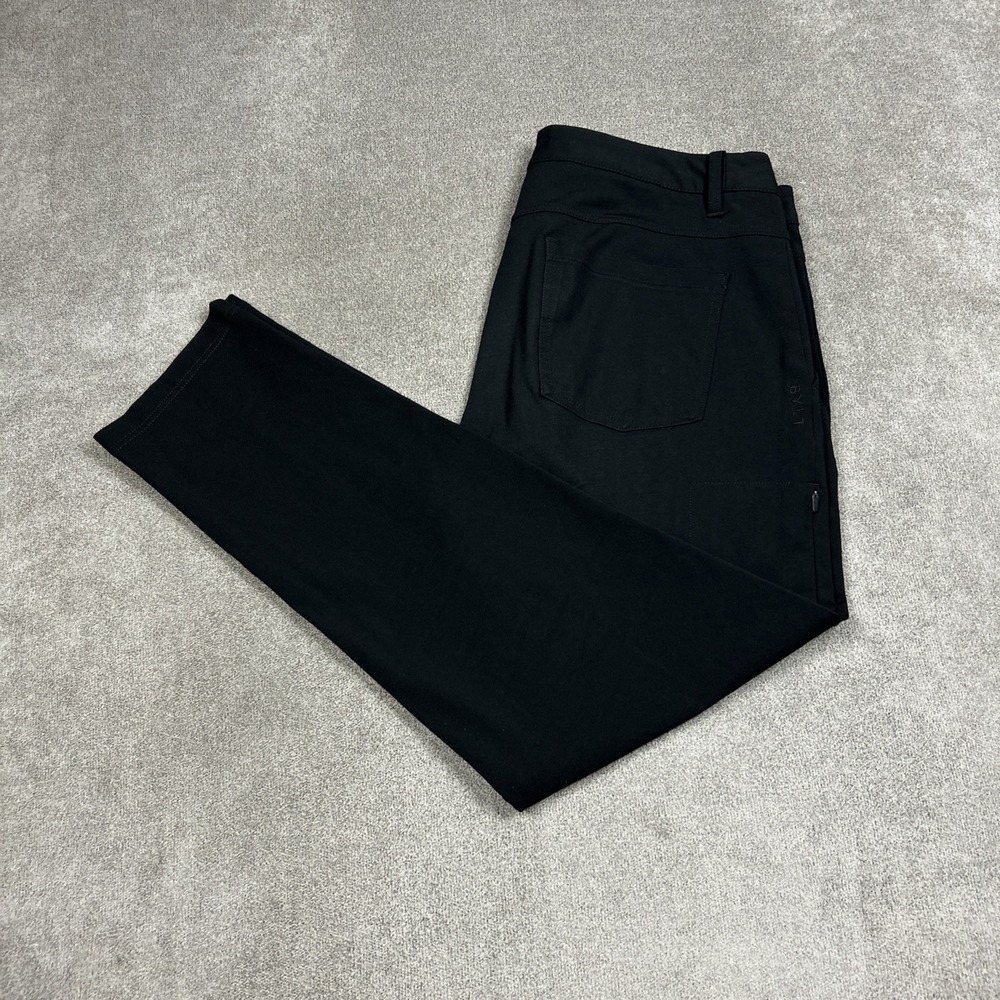 BYLT Everyday Pant 2.0 XL Black Stretch Chino Golf Mens Size XL (Measures 36x30